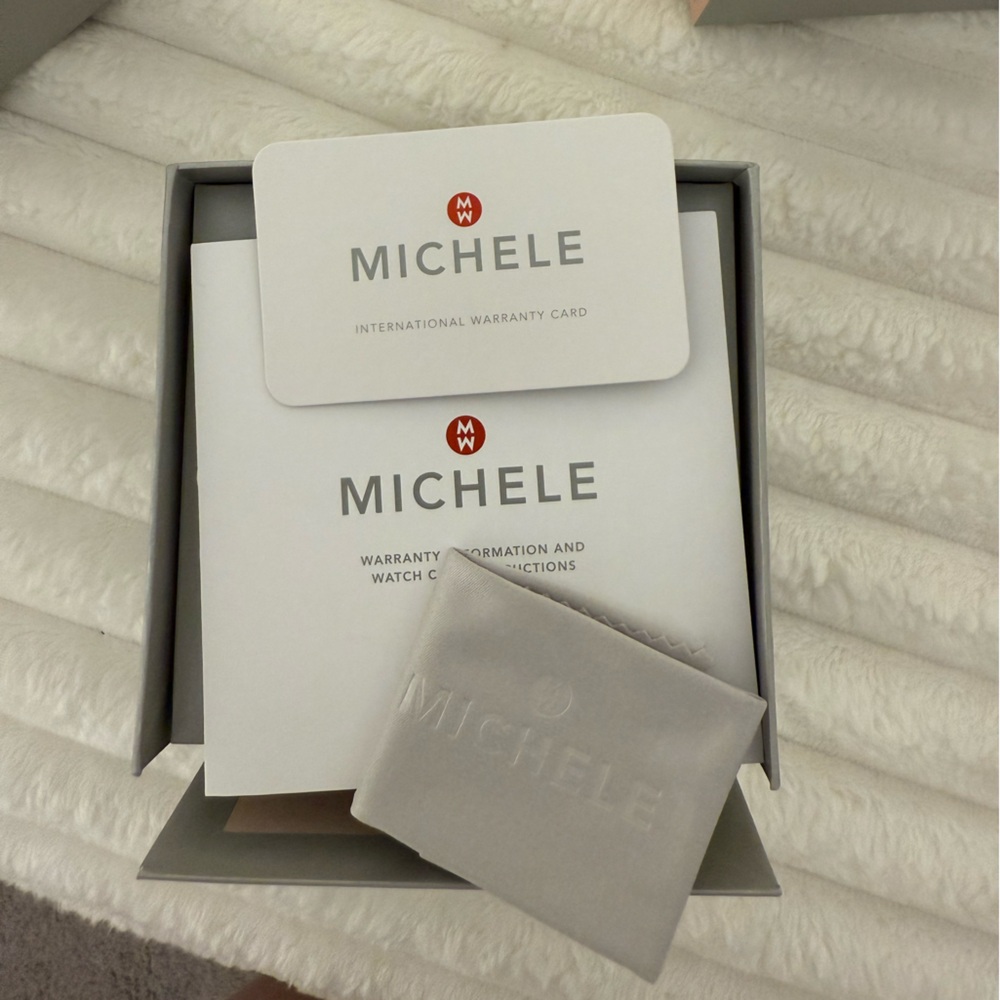 Michele Silver and White Watch - Picture 4 of 7